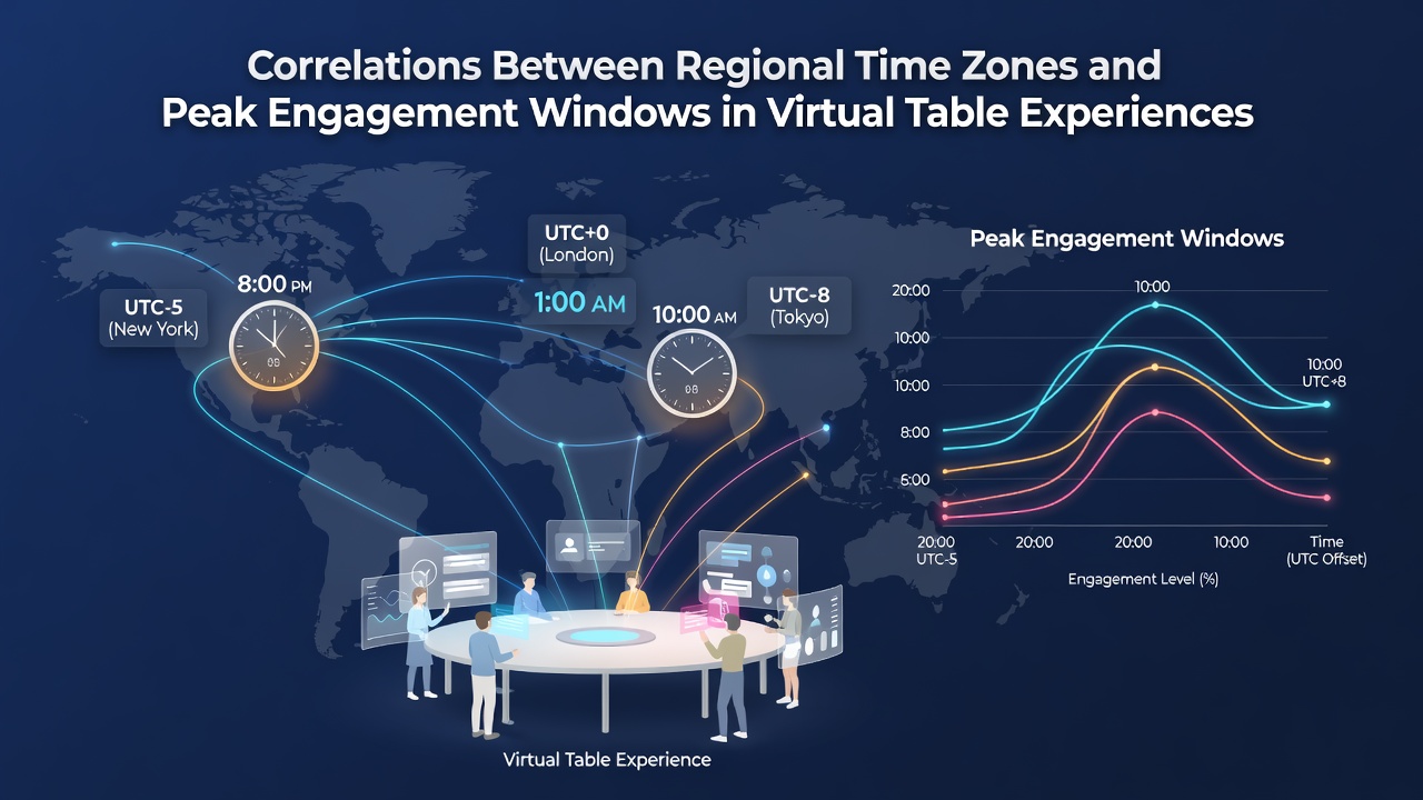 Analyse van engagement data over verschillende tijdzones voor virtuele tafelspellen